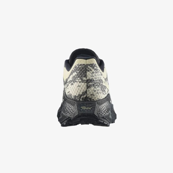 ZAPATILLAS SALOMON AERO GLIDE 4 GRAVEL BLACK LIME HOMBRE VISTA TRASERA,ARISTARUN