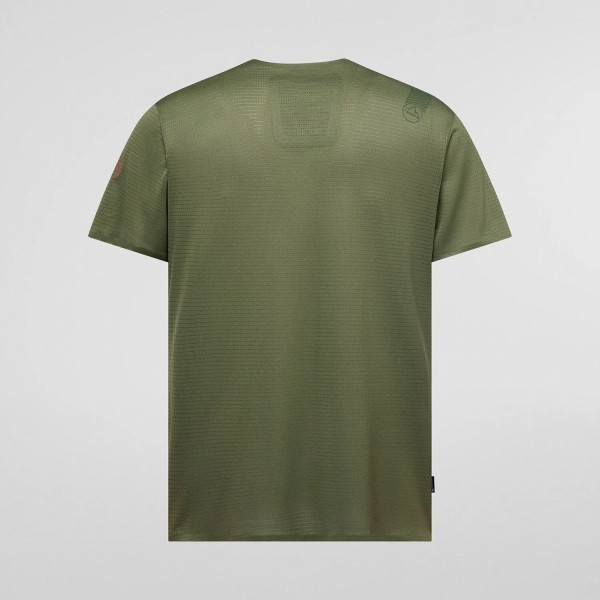 LA SPORTIVA PURE VERDE ROJO CAMISETA MANGA CORTA HOMBRE,ARISTARUN