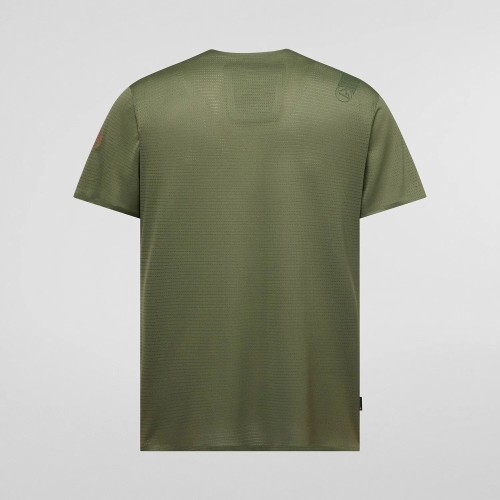 LA SPORTIVA PURE VERDE ROJO CAMISETA MANGA CORTA HOMBRE,ARISTARUN