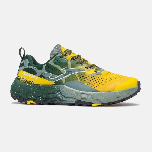 JOMA Sima Green Yellow Trail Running Shoes for Men