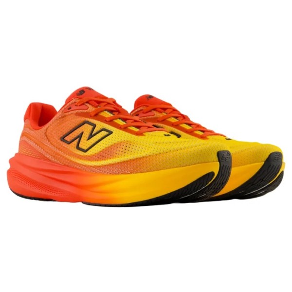 NEW BALANCE 1080 V15 ROJO NARANJA ZAPATILLAS RUNNING HOMBRE VISTA LATERAL,ARISTARUN
