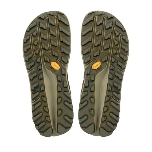 ALTRA OLYMPUS 7 DARK OLIVE ZAPATILLAS TRAIL HOMBRE VISTA SUELA,ARISTARUN