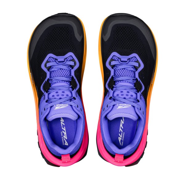 ALTRA OLYMPUS 7 BLACK PURPLE TRAIL RUNNING SHOES WOMEN
