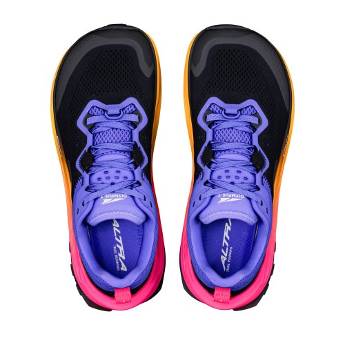ALTRA OLYMPUS 7 BLACK PURPLE ZAPATILLAS TRAIL MUJER VISTA SUPERIOR,ARISTARUN
