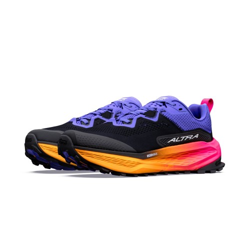 ALTRA OLYMPUS 7 BLACK PURPLE TRAIL RUNNING SHOES WOMEN
