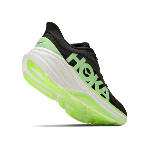 HOKA CLIFTON PRO NEGRO VERDE ZAPATILLAS RUNNING HOMBRE VISTA ANTERIOR,ARISTARUN