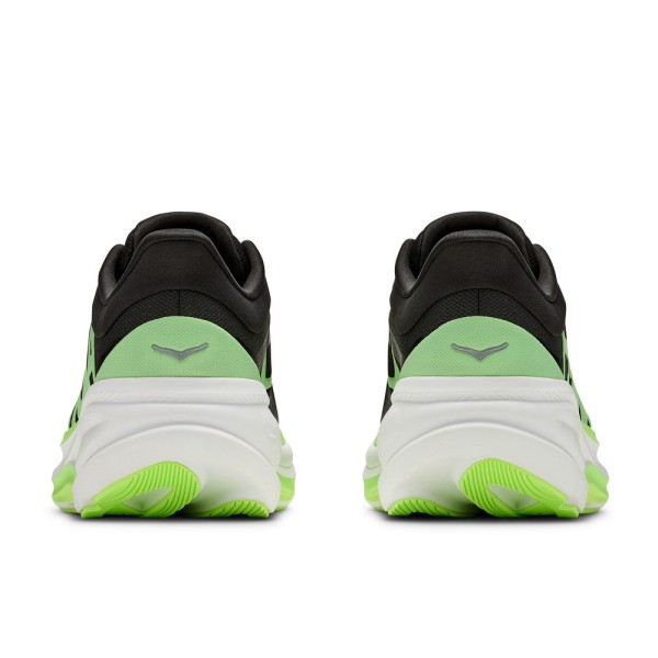 HOKA CLIFTON PRO NEGRO VERDE ZAPATILLAS RUNNING HOMBRE VISTA TRASERA,ARISTARUN