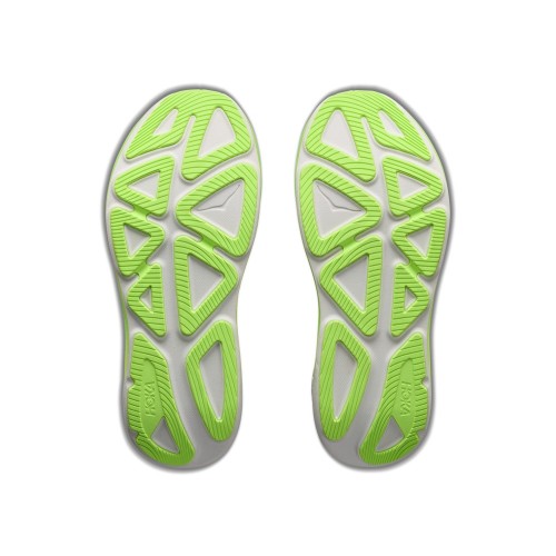 HOKA CLIFTON PRO NEGRO VERDE ZAPATILLAS RUNNING HOMBRE VISTA SUELA,ARISTARUN