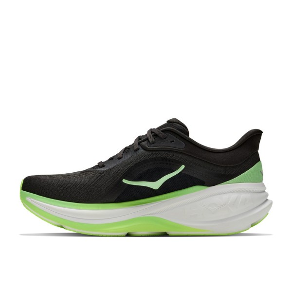 HOKA CLIFTON PRO NEGRO VERDE ZAPATILLAS RUNNING HOMBRE VISTA INTERIOR,ARISTARUN