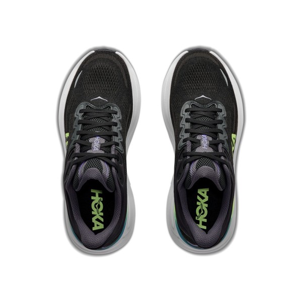 HOKA BONDI 9 BLACK NEON TÊNIS DE CORRIDA PARA HOMENS