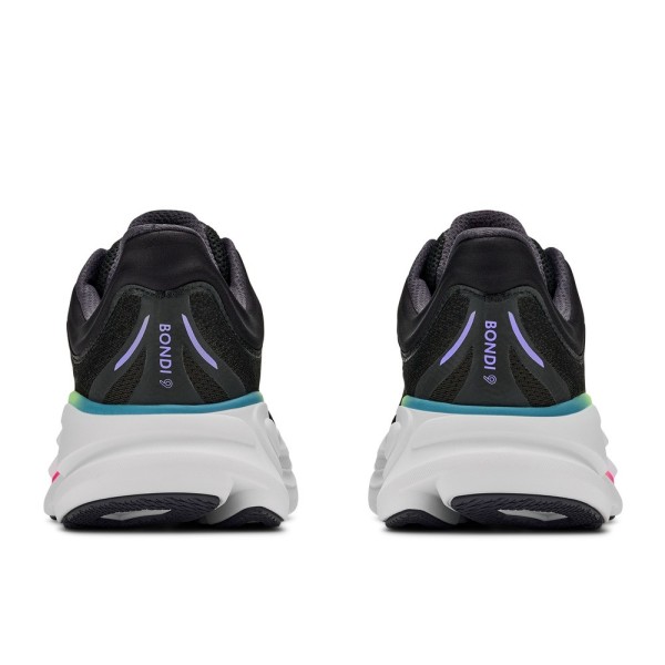 HOKA BONDI 9 BLACK NEON MEN'S RUNNING SHOES
