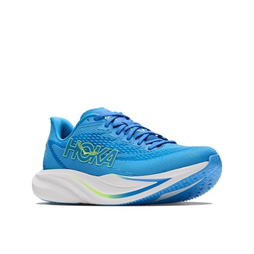 HOKA MACH 7 VIRTUAL BLUE ZAPATILLAS RUNNING HOMBRE VISTA LATERAL,ARISTARUN