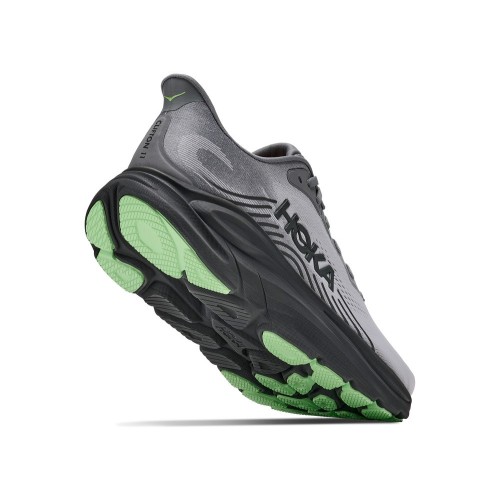 HOKA CLIFTON 11 GALACTIC GREY ZAPATILLAS RUNNING HOMBRE VISTA TRASERA,ARISTARUN