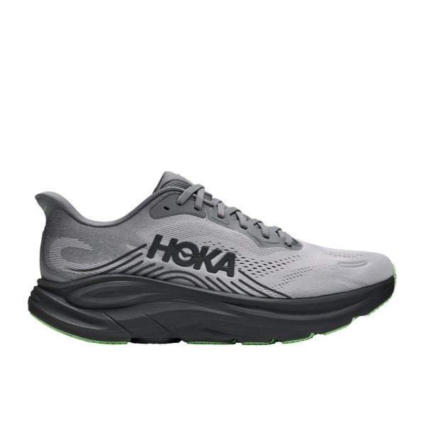 HOKA CLIFTON 11 GALACTIC GREY ZAPATILLAS RUNNING HOMBRE VISTA EXTERIOR,ARISTARUN