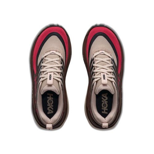 HOKA STINSON 8 ROJO MARRON ZAPATILLAS MIXTAS HOMBRE VISTA SUPERIOR,ARISTARUN