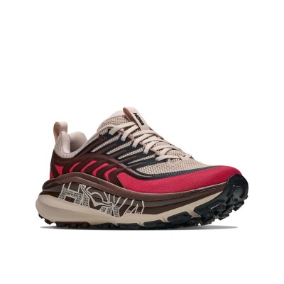 HOKA STINSON 8 ROJO MARRON ZAPATILLAS MIXTAS HOMBRE VISTA LATERAL,ARISTARUN