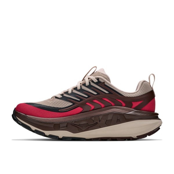 HOKA STINSON 8 ROJO MARRON ZAPATILLAS MIXTAS HOMBRE VISTA INTERIOR,ARISTARUN