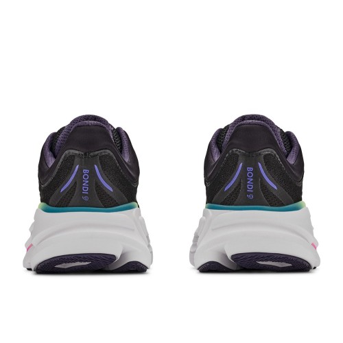 HOKA BONDI 9 BLACK NEON ZAPATILLAS RUNNING MUJER