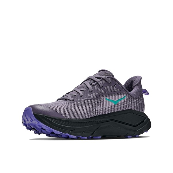 HOKA CHALLENGER 8 PURPLE BLACK ZAPATILLAS MIXTAS MUJER VISTA DELANTERA,ARISTARUN