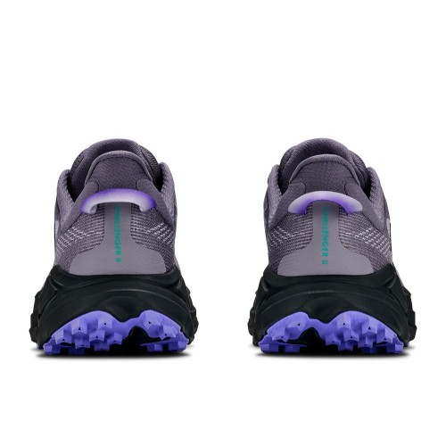 HOKA CHALLENGER 8 PURPLE BLACK ZAPATILLAS MIXTAS MUJER VISTA TRASERA,ARISTARUN