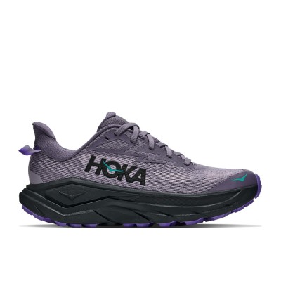 HOKA CHALLENGER 8 PURPLE BLACK ZAPATILLAS MIXTAS MUJER VISTA LATERAL,ARISTARUN 2
