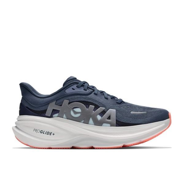 HOKA CLIFTON PRO NAVY BLUE ZAPATILLAS RUNNING MUJER VISTA EXTERIOR,ARISTARUN