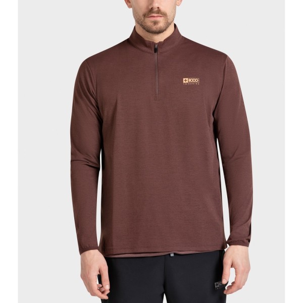 +8000 CAMISETA MANGA LARGA SANDRE CHCOLATE HOMBRE,ARISTARUN