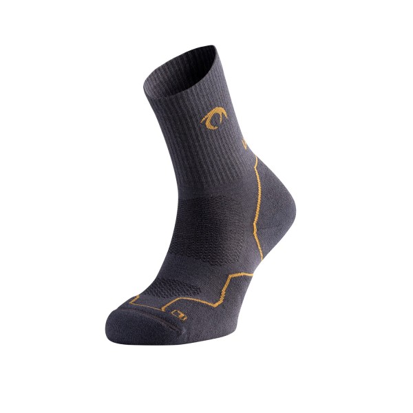 LURBEL TIERRA FOUR GRIS MOSTAZA CALCETINES OUTDOOR VISTA FRONTAL, ARISTARUN