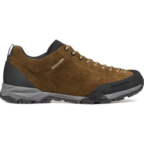 SCARPA MOJITO TRAIL GTX MARRÓN ZAPATILLAS TREKKING VISTA LATERAL EXTERNA, ARISTARUN
