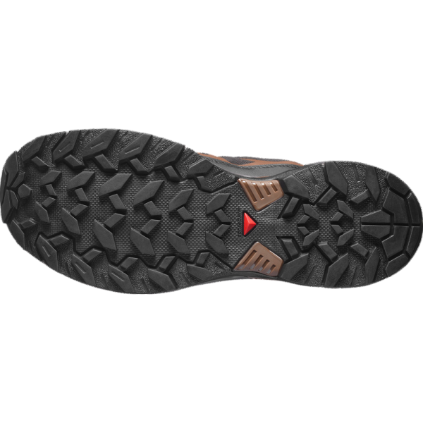 SALOMON X ULTRA 360 GTX NEGRO MARRON ZAPATILLAS TREKKING HOMBRE VISTA SUELA,ARISTARUN