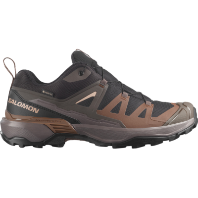 SALOMON X ULTRA 360 GTX NEGRO MARRON ZAPATILLAS TREKKING HOMBRE VISTA LATERAL,ARISTARUN