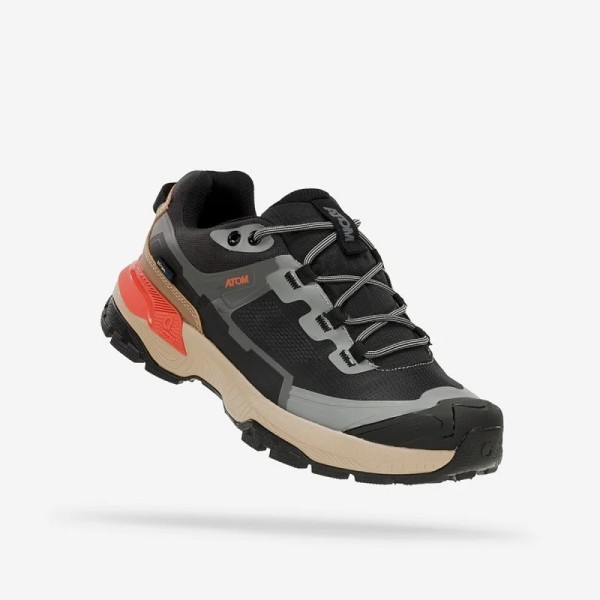 ATOM HARD RALLY DARK WATERPROOF ZAPATILLAS TREKKING HOMBRE VISTA LATERAL,ARISTARUN