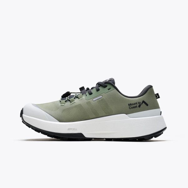 MOUNT TO COAST M1 VERDE ZAPATILLAS TRAIL HOMBRE VISTA INTERIOR,ARISTARUN