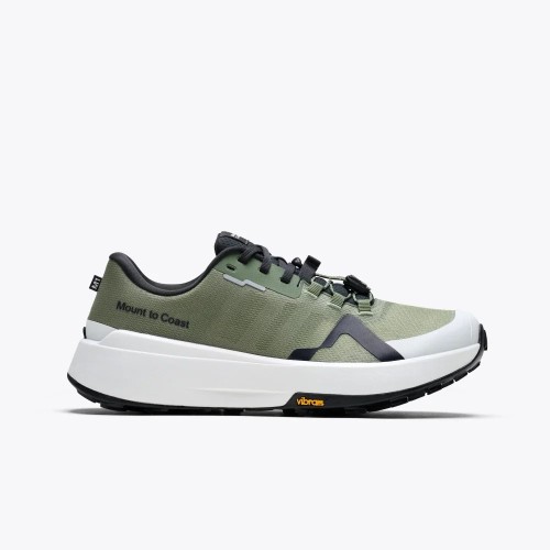 MOUNT TO COAST M1 VERDE ZAPATILLAS TRAIL HOMBRE VISTA EXTERIOR,ARISTARUN
