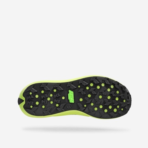 ATOM TERRA V3 BLACK GREEN ZAPATILLAS TRAIL HOMBRE VISTA SUELA,ARISTARUN