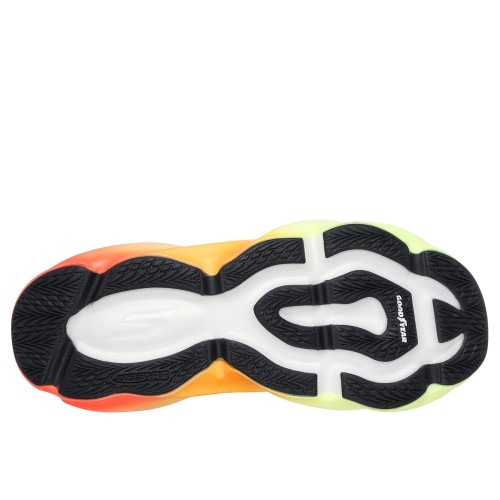 SKECHERS AERO BURST BLANCO MULTI ZAPATILLAS RUNNING HOMBRE VISTA SUELA,ARISTARUN