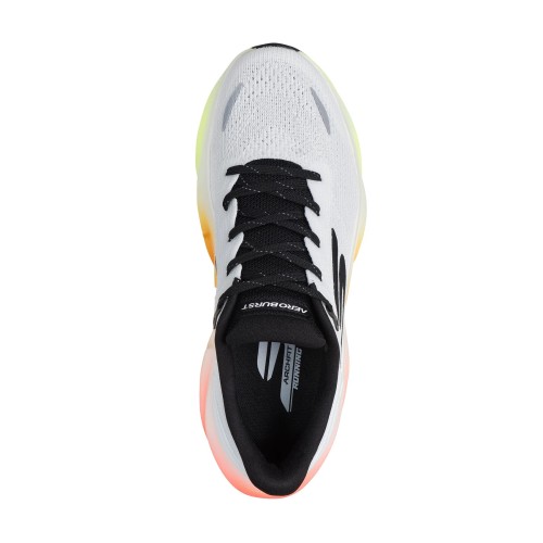 SKECHERS AERO BURST BLANCO MULTI ZAPATILLAS RUNNING HOMBRE VISTA SUPERIOR,ARISTARUN