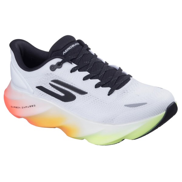 SKECHERS AERO BURST BLANCO MULTI ZAPATILLAS RUNNING HOMBRE VISTA LATERAL,ARISTARUN