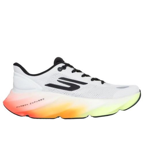 SKECHERS AERO BURST BLANCO MULTI ZAPATILLAS RUNNING HOMBRE VISTA EXTERIOR,ARISTARUN