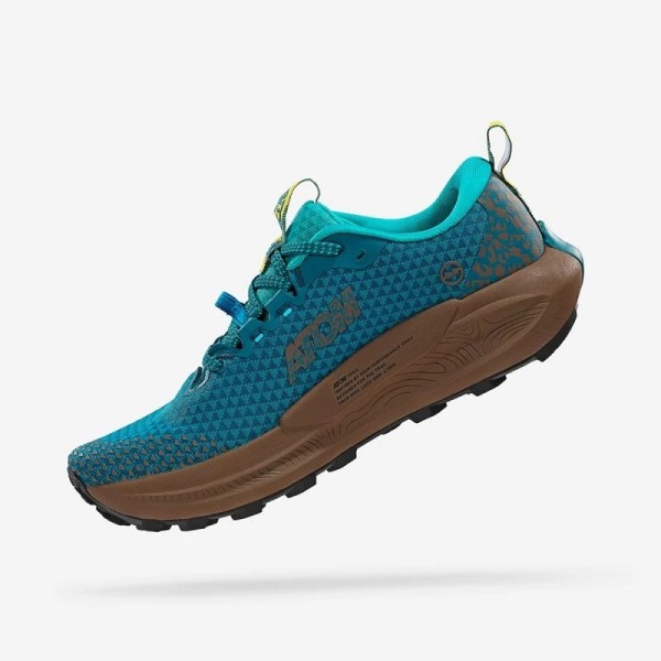 ATOM TERRA V3 OCEAN BROWN ZAPATILLAS TRAIL MUJER VISTA INTERIOR,ARISTARUN