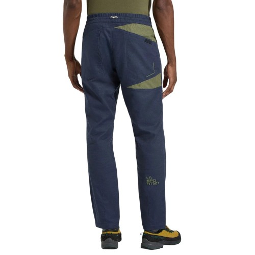 LA SPORTIVA BOLT AZUL VERDE PANTALONES ESCALADA HOMBRE VISTA TRASERA,ARISTARUN