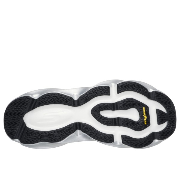 SKECHERS AERO BURST NEGRO BLANCO ZAPATILLAS RUNNING HOMBRE VISTA SUELA,ARISTARUN