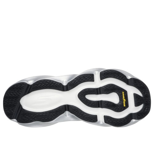 SKECHERS AERO BURST NEGRO BLANCO ZAPATILLAS RUNNING HOMBRE VISTA SUELA,ARISTARUN