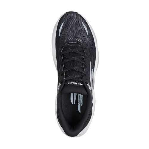 SKECHERS AERO BURST NEGRO BLANCO ZAPATILLAS RUNNING HOMBRE VISTA SUPERIOR,ARISTARUN
