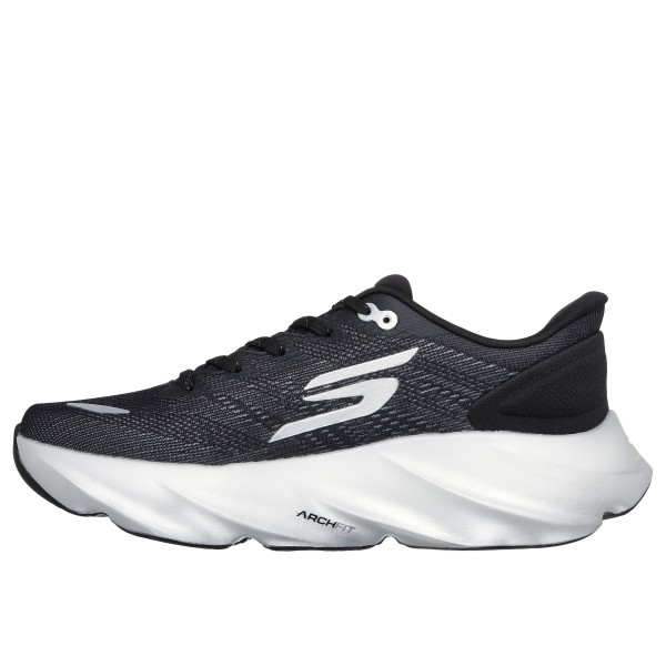 SKECHERS AERO BURST NEGRO BLANCO ZAPATILLAS RUNNING HOMBRE VISTA INTERIOR,ARISTARUN