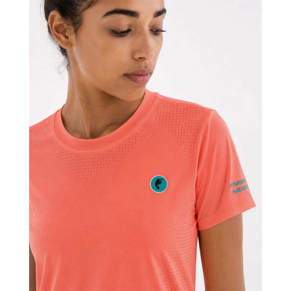 PIMIETNO NEGRO CAMISETA TÉCNICA CORAL MUJER,ARISTARUN