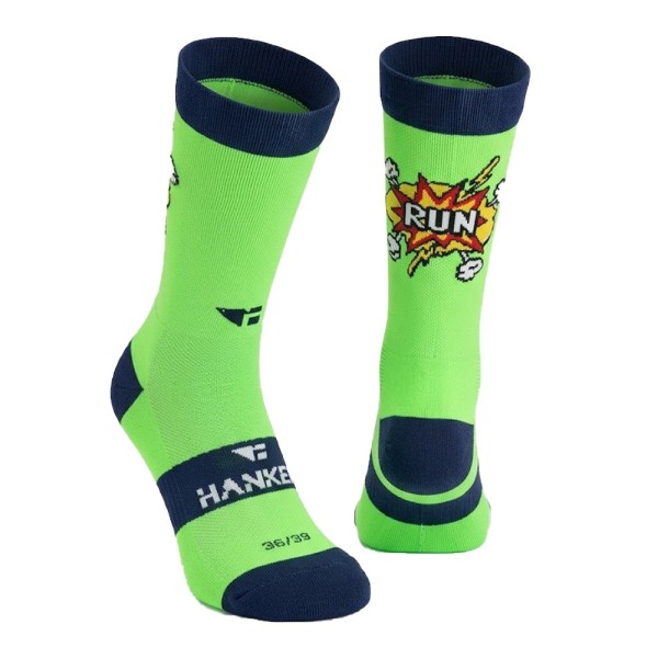 HANKER EMOJI VERDE CALCETINES RUNNING, ARISTARUN