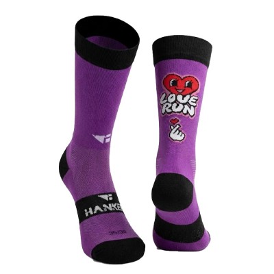 HANKER EMOJI MORADO CALCETIN RUNNING, ARISTARUN