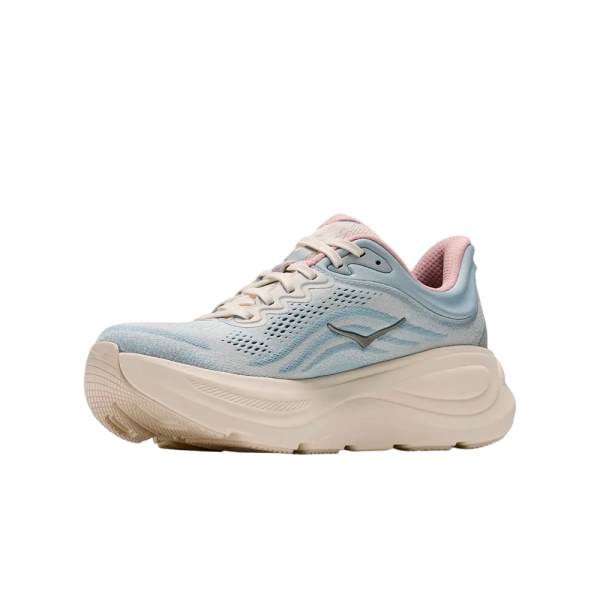 HOKA BONDI 9 MINERAL BLUE ZAPATILLAS RUNNING MUJER VISTA LATERAL,ARISTARUN