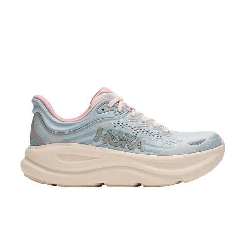 HOKA BONDI 9 MINERAL BLUE ZAPATILLAS RUNNING MUJER VISTA EXTERIOR,ARISTARUN